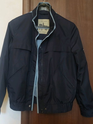 Paul Costelloe jacket with hood used, size S, blue