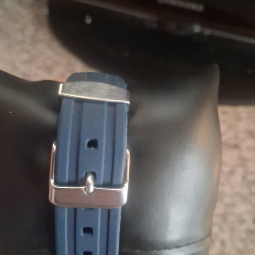Blue watch like new, authentic with purchase card from France