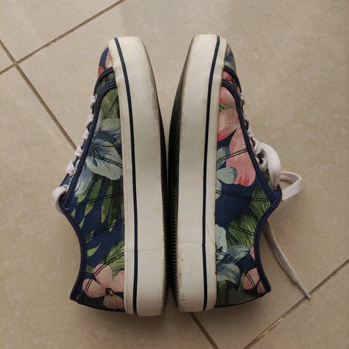 Pepe Jeans sneakers floral print used, size 39