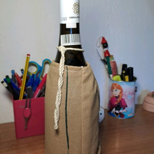 Wine bottle used, empty