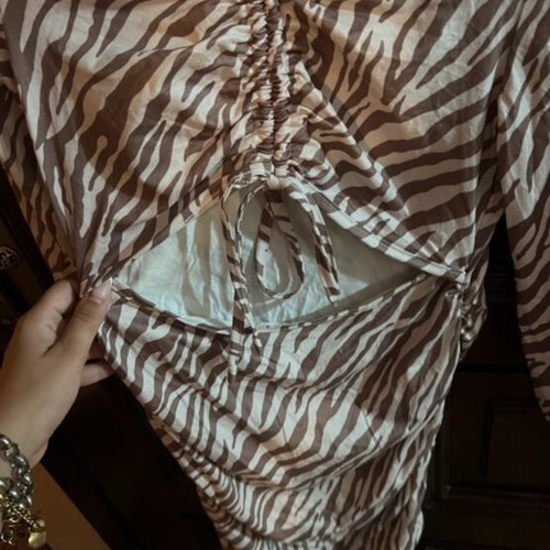 Zebra Print Mini Dress Shein like new, cut out detail