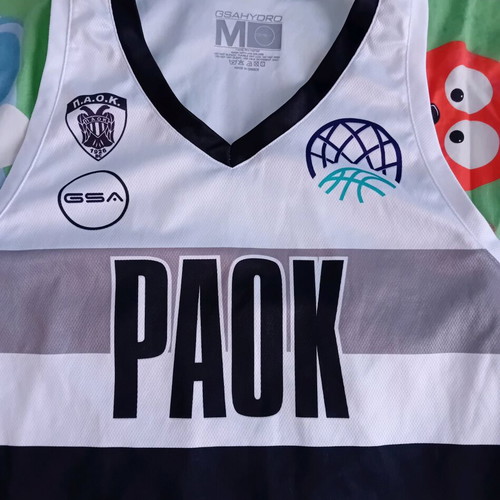 PAOK basketball jersey GSA like new, size medium