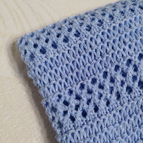 Knitted summer blouse like new, blue, sizes M and L