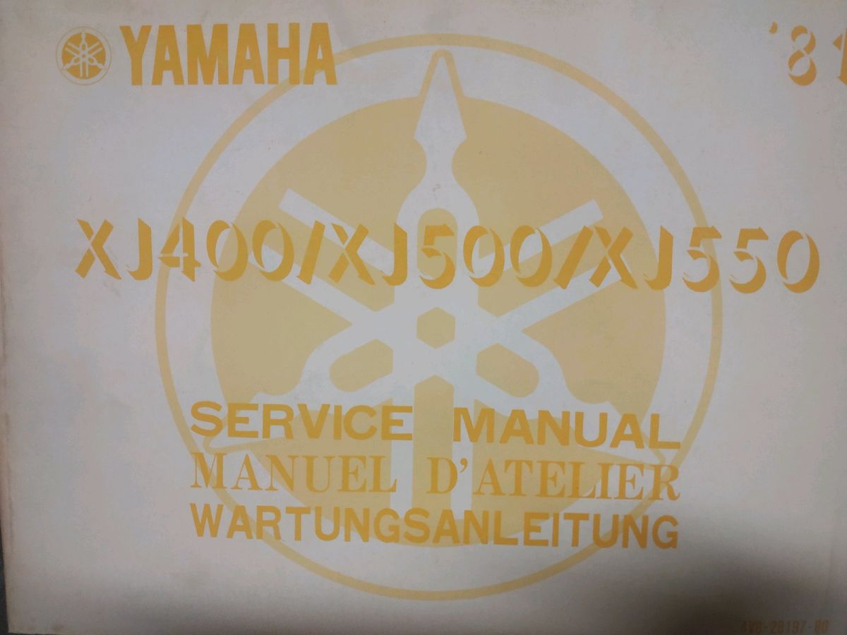 Service manual Yamaha XJ 400/500/550 - € 15,00 - Vendora