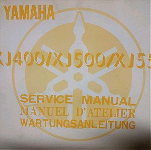 Service manual Yamaha XJ 400/500/550