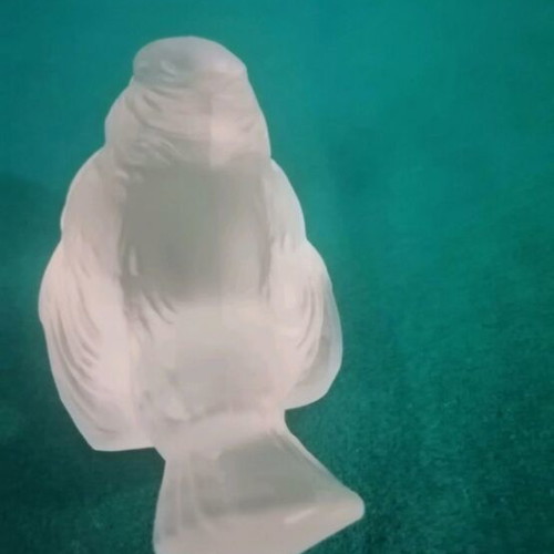 Crystal bird figurine like new by Goebel