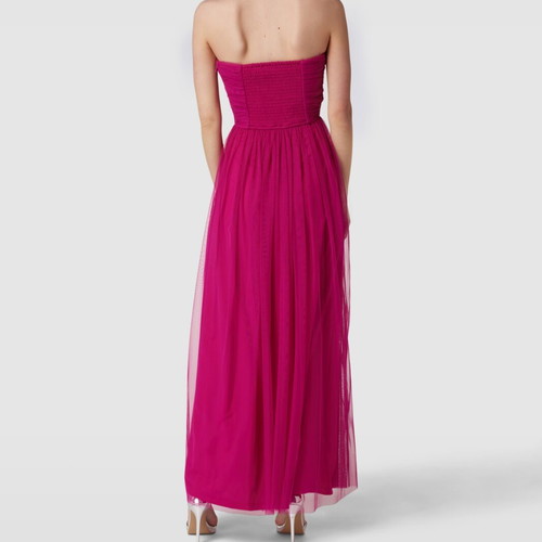 Lace & Beads fuchsia dress like new, size S-M, cut out design