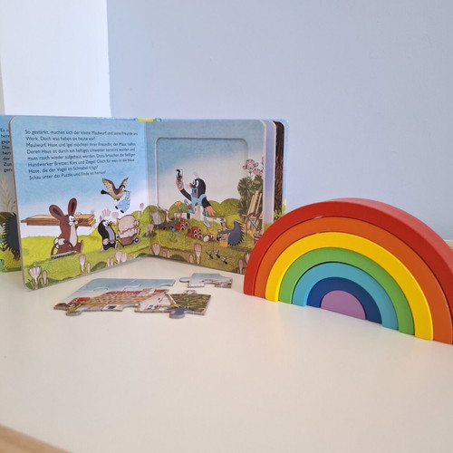 Der kleine Maulwurf Puzzlebuch children's book new, German
