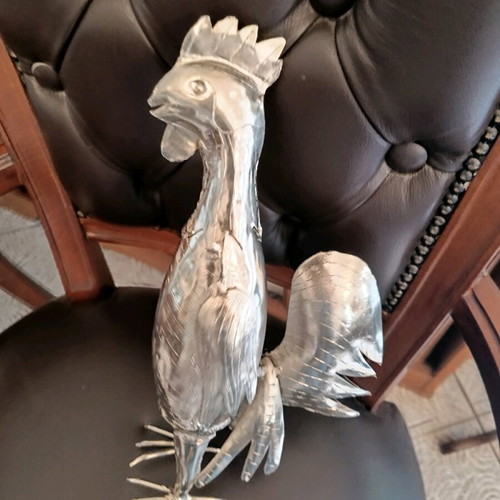 Handmade alpaca rooster like new, ornate decorative