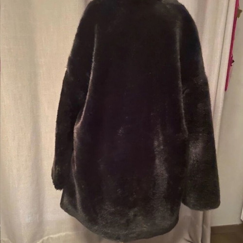 Zara long fur black-brown like new, size XS