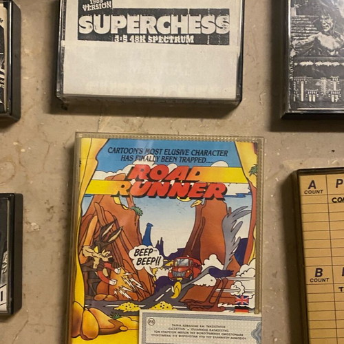 Collectible Zx Spectrum cassettes used, 80s