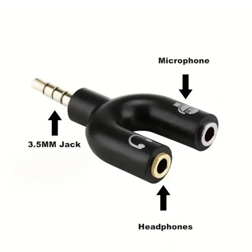 3.5mm Audio Splitter Male to Female Stereo Jack Connector new