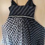 Raxevsky formal black and white muslin dress like new