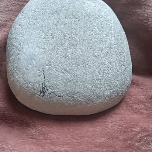 Painted stone new with acrylic colors from Lefkada