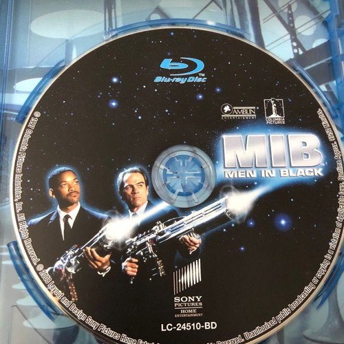 MIB Men In Black Blu-Ray movie used with Greek subtitles