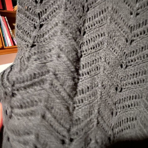 Knitted dress black like new with lining
