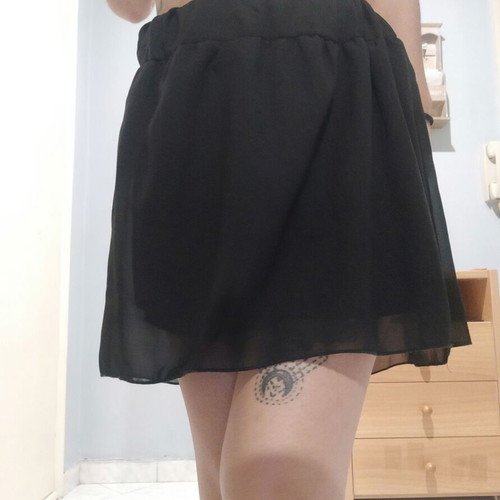 Terranova skirt short black asymmetrical like new