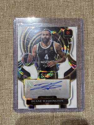 Duane Washington autograph card /49 Partizan Mozzart