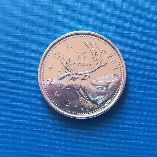 Canada 25 Cents 2022 coin like new