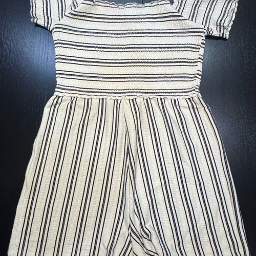 Bershka one-piece shorts used, size L, black and white