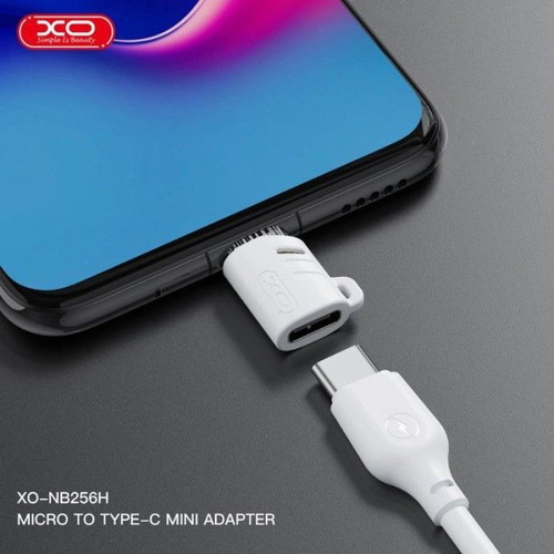 XO NB256H Type-C Female to Micro USB Male Adapter with Strap new