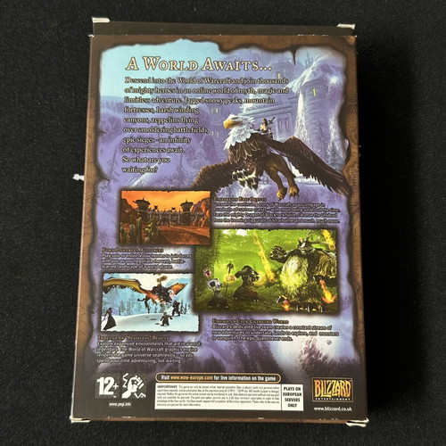 World of Warcraft PC game vanilla version used, complete with 5 CDs
