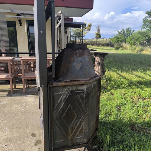 Art&fire Fireplace used with double door opening