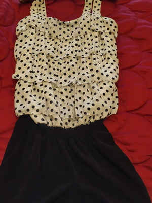 Summer dress like new, black and white, size S