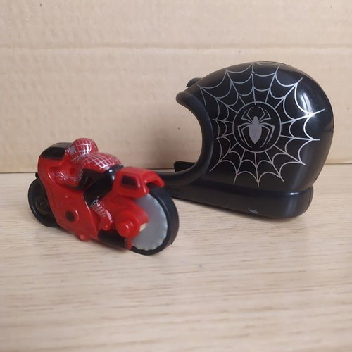 Spiderman motorcycle toy like new