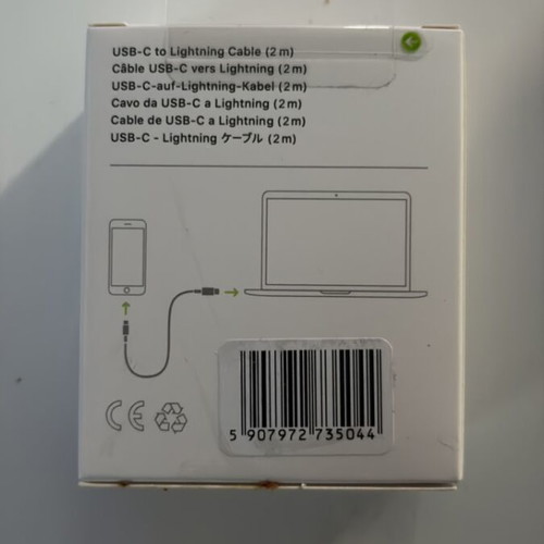 USB-C to Lightning Cable 2m new, white