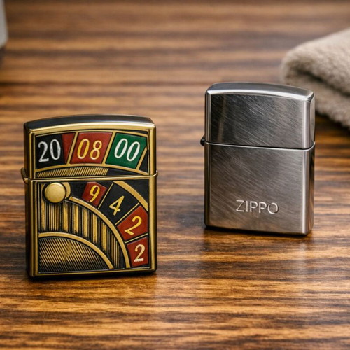 Zippo and vintage-style lighters used, pack of 2