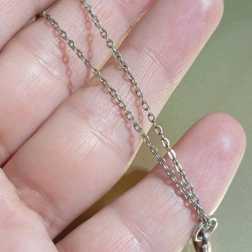 Silver 925 necklace with dolphin pendant, like new