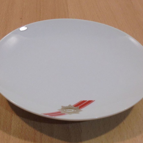 TWA Trans World Airlines old promotional ceramic plate used