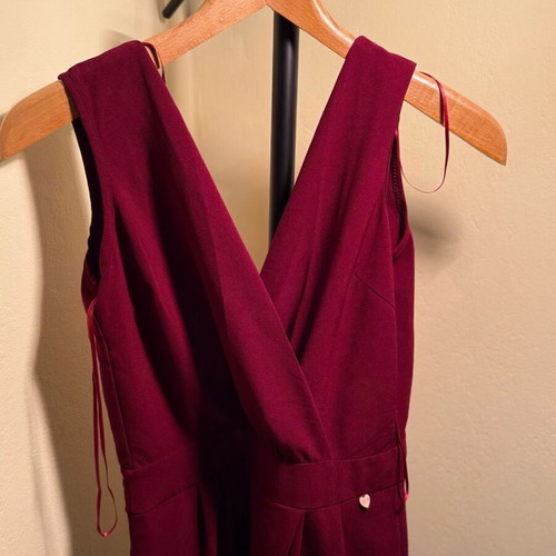 Lynne one-piece jumpsuit new, red wine color, size M