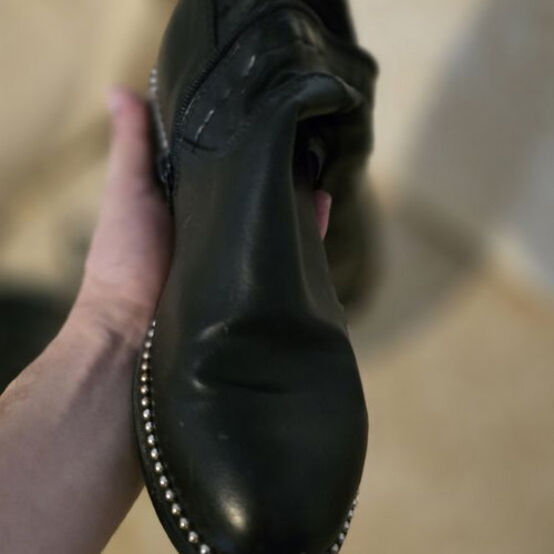 Over-the-knee stretch boots black size 39 used