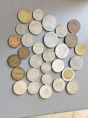International coins used, pack of 30