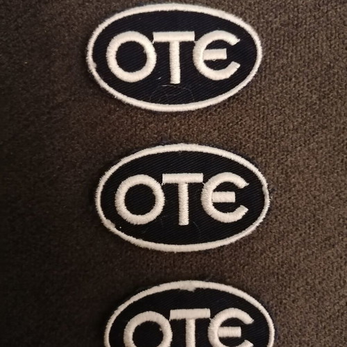 OTE embroidered patches used, set of 3