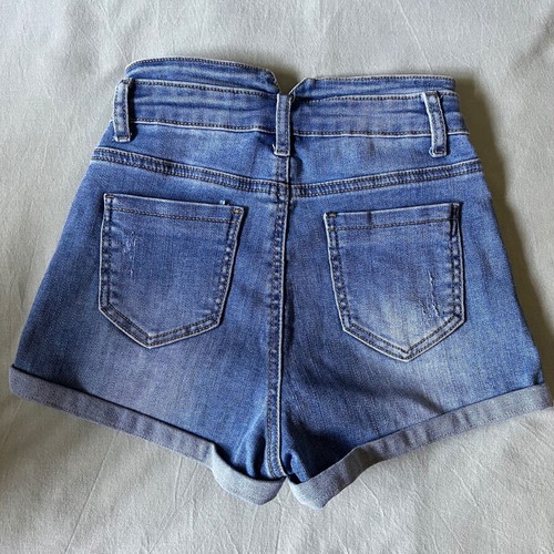 Women's denim shorts like new, sizes XXS-XS, blue
