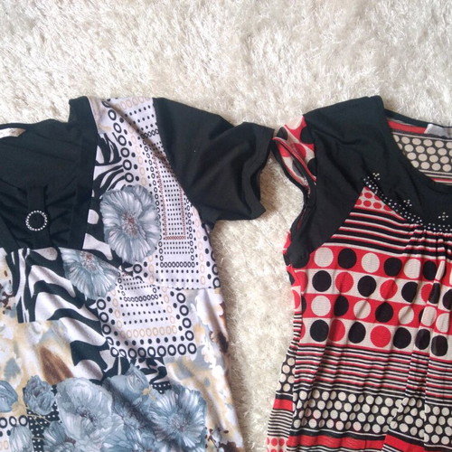 Casual T-shirts used, H&D and Jin&Da, size M/L, multicolor