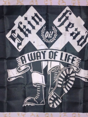 Skin Head flag, polyester, 60 x 90 cm