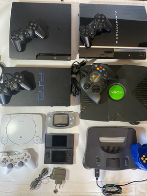 Κονσόλες μεταχειρισμένες πακέτο με DS Lite, Gameboy Advance, N64, PS1, PS2, PS3, Xbox