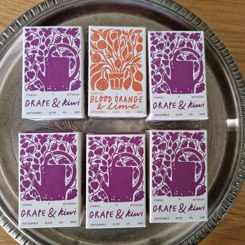 Helleo vegan soap set of 6, olive oil, cold press, organic