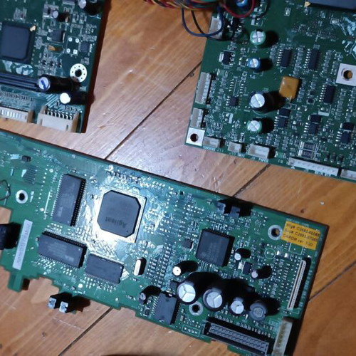 PC boards used, set of 5 large motherboards