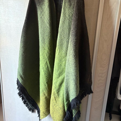 Women's poncho used, multicolor