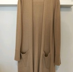 Massimo Dutty γυναικεία πλεκτή μακριά ζακέτα σαν καινούργια, μπεζ-καμηλό