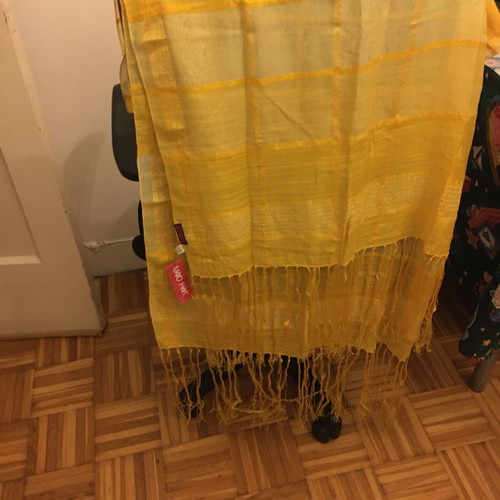 Yellow table runner new, length 1.80 m and width 62 cm