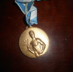 Rowing competition medal used