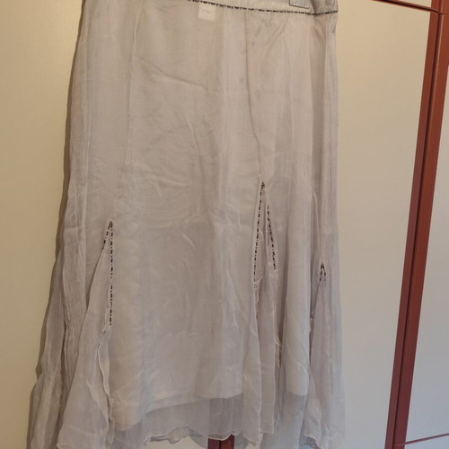 Arte Maxima by Makis Tselios women's silk 3-piece set used, size 48, gray