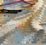  πουκαμισο λευκό δαντελα κιπουρ Zara M/L