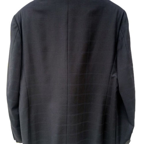 Pal Zileri Men's Blazer like new, navy blue with light blue windowpane check